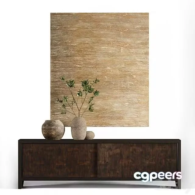3ds Max Free – Wyeth Split Bamboo Media Sideboard