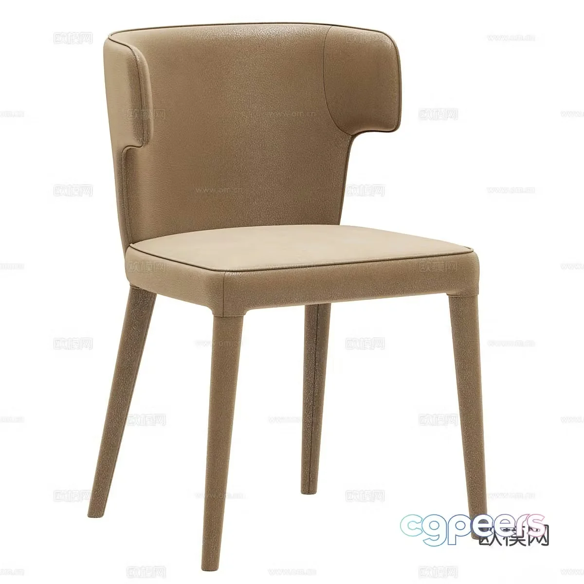 Italian chair dining chair 3d model