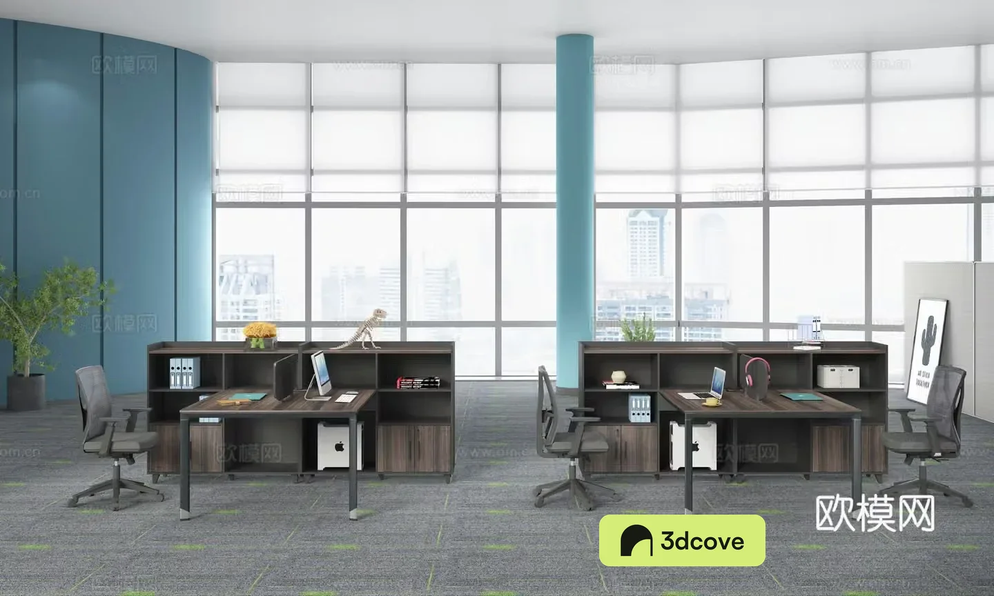 Working office space office