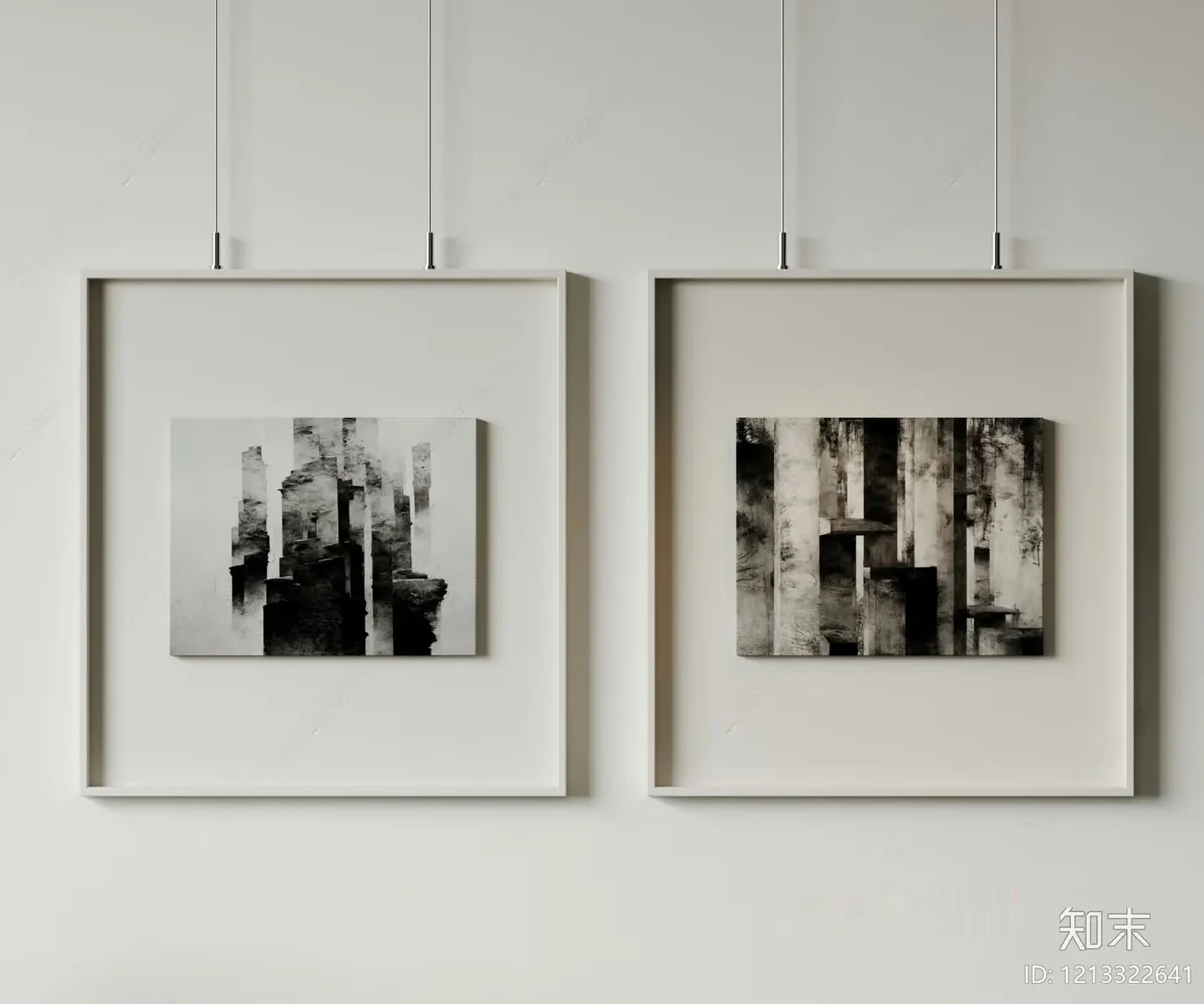 Abstract Art Pieces 3D Model – 13739 – VRAY Render