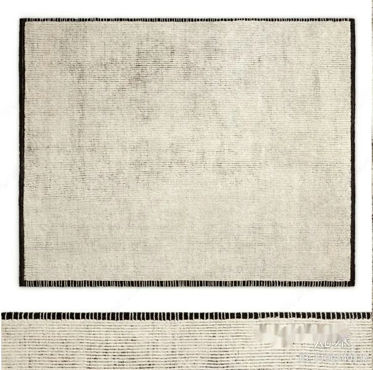 The Single Main Subject Is A Rug With A Black Border 3D Model – 4686 – VRAY Render