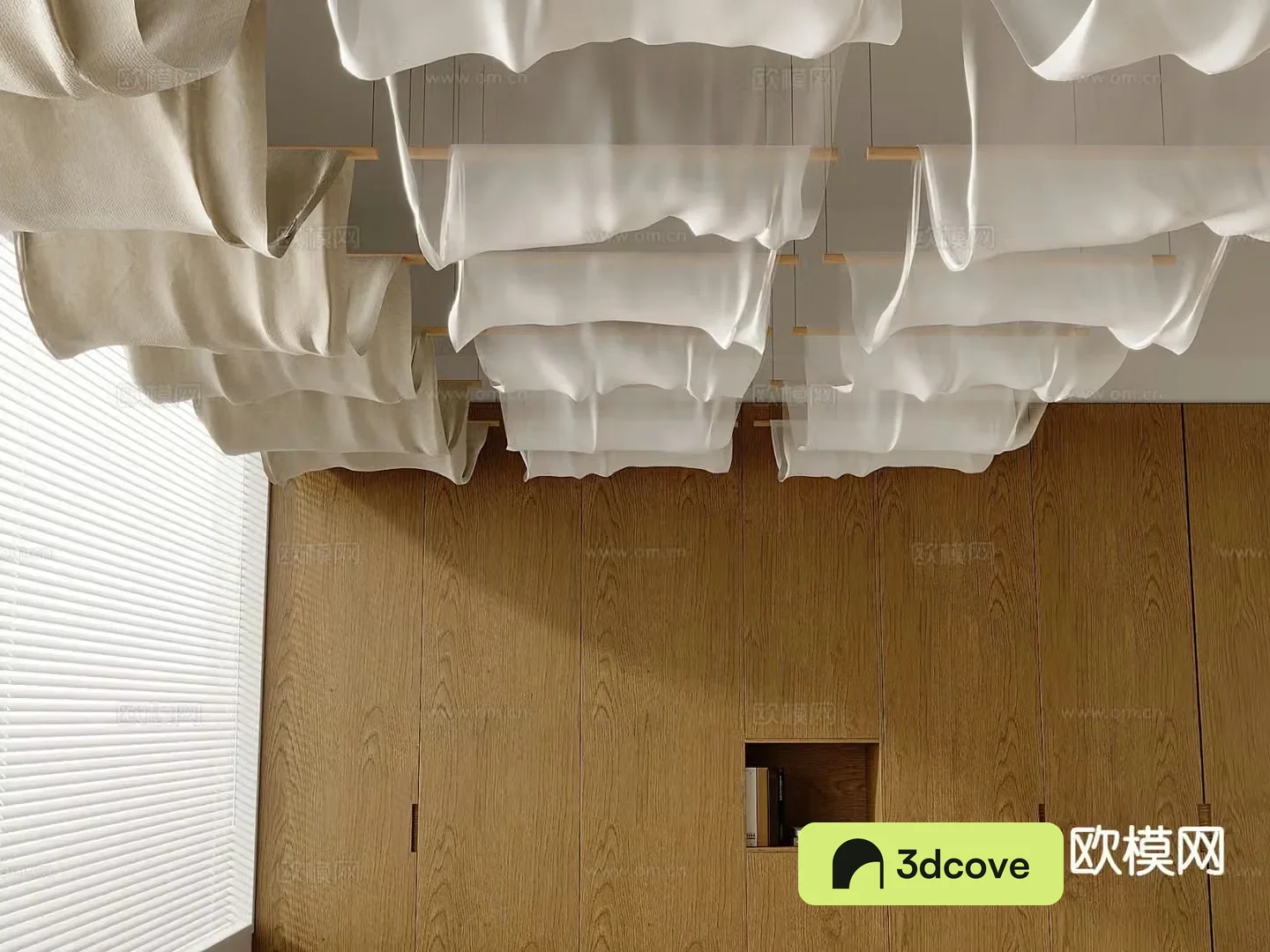 Chinese style curtain ceiling
