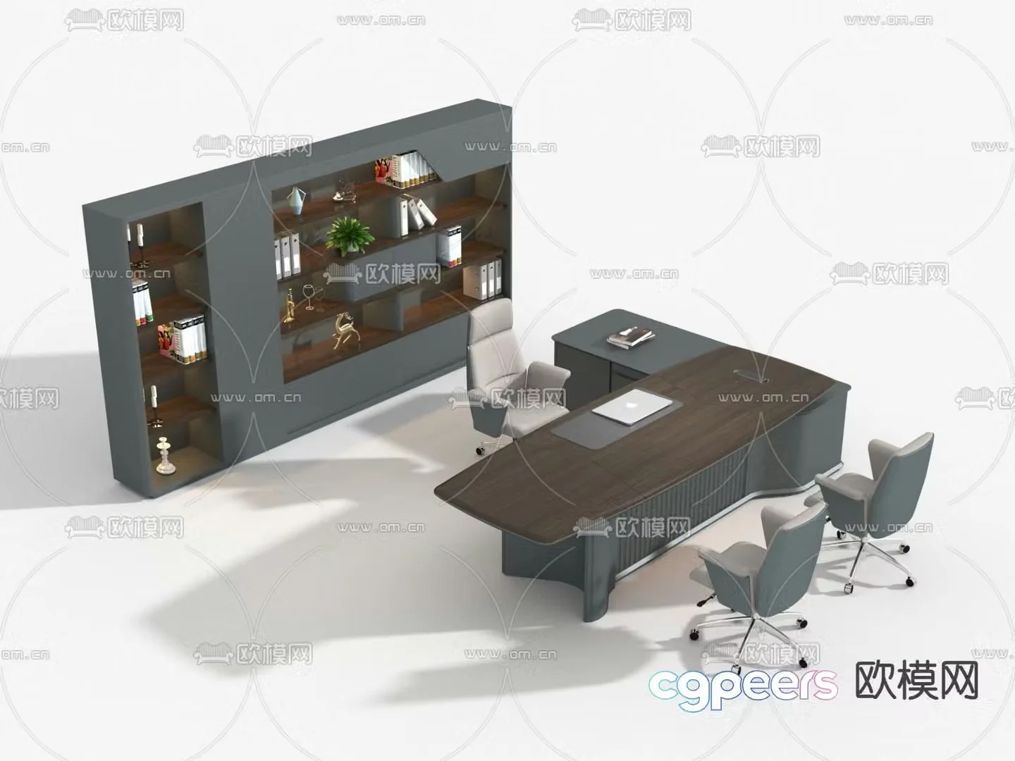 Boss desk desk desk 3d model