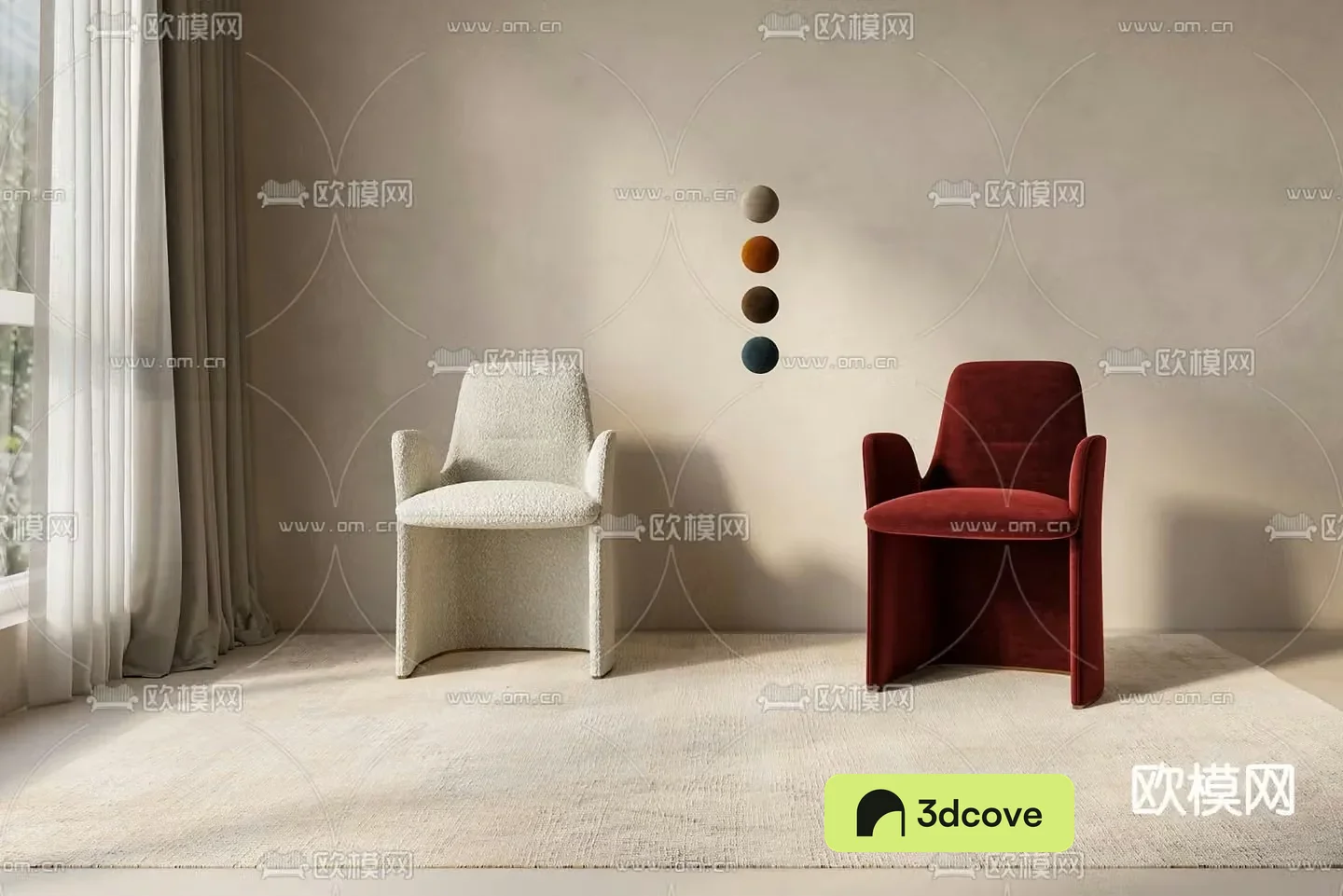 Red chair Dining chair