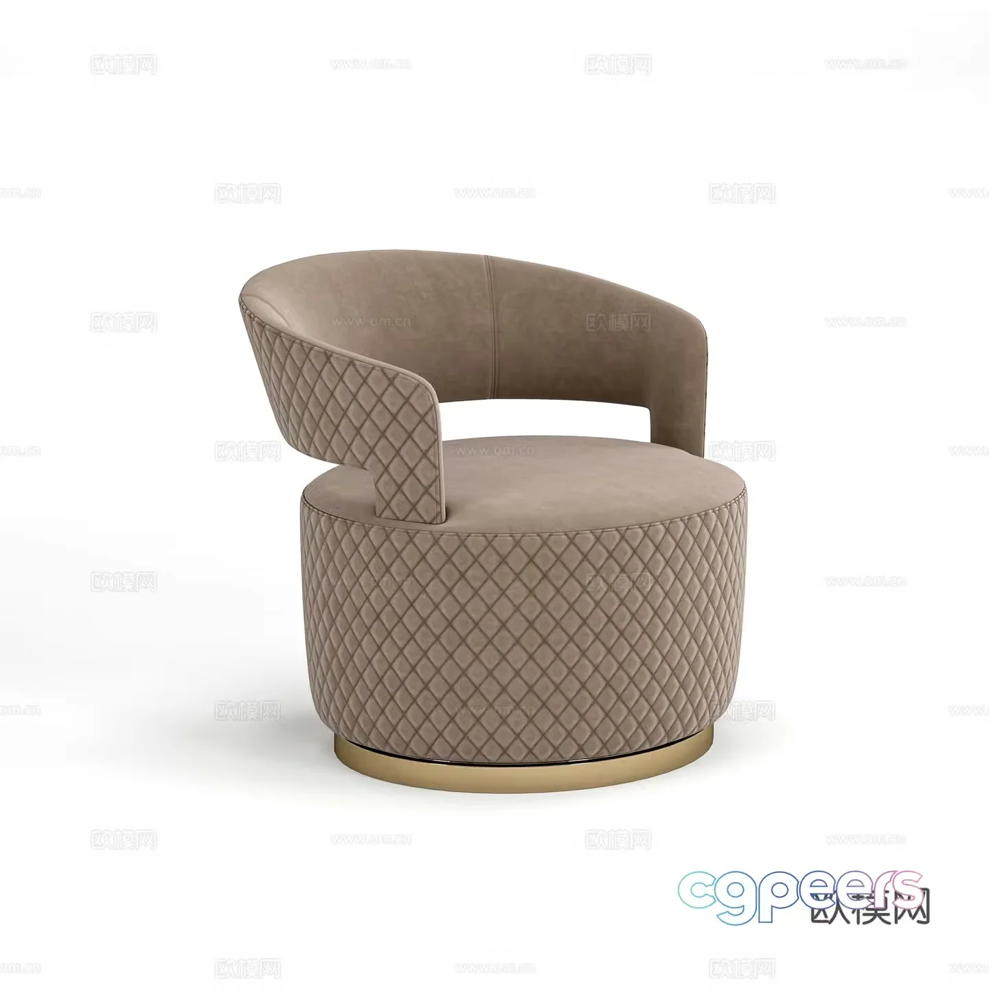 Modern single sofa 3d model