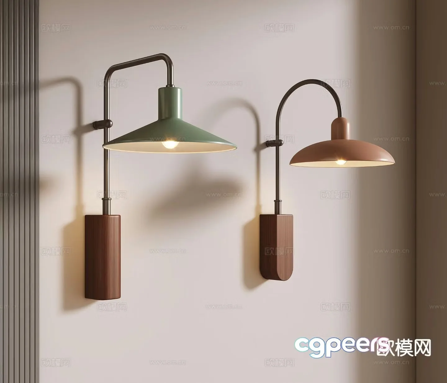 Modern wall light 3d model