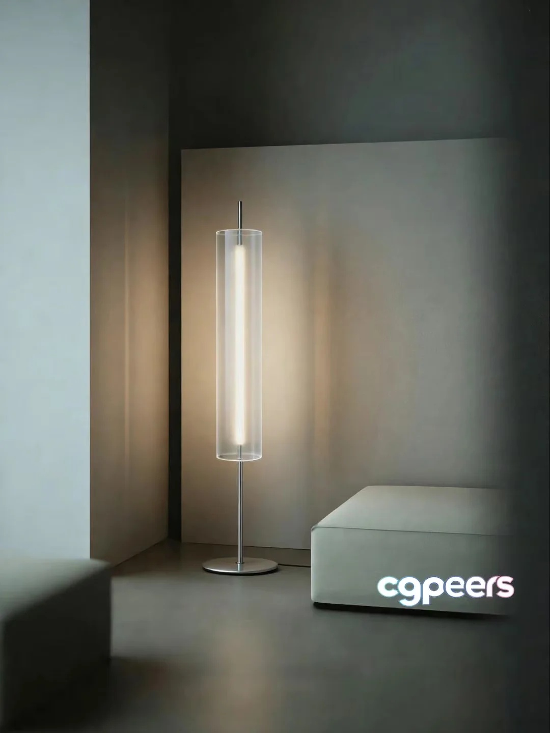 Modern Floor Lamp 3D Model – 15495 – VRAY Render