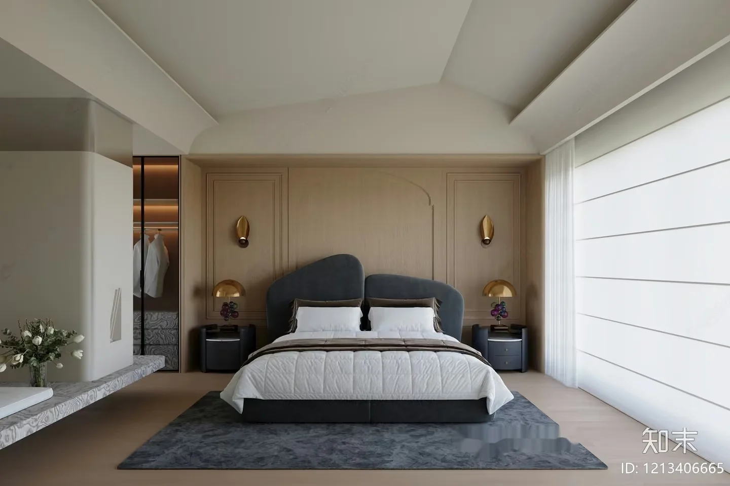 Cozy Bedroom 3D Model – 5616 – VRAY Render