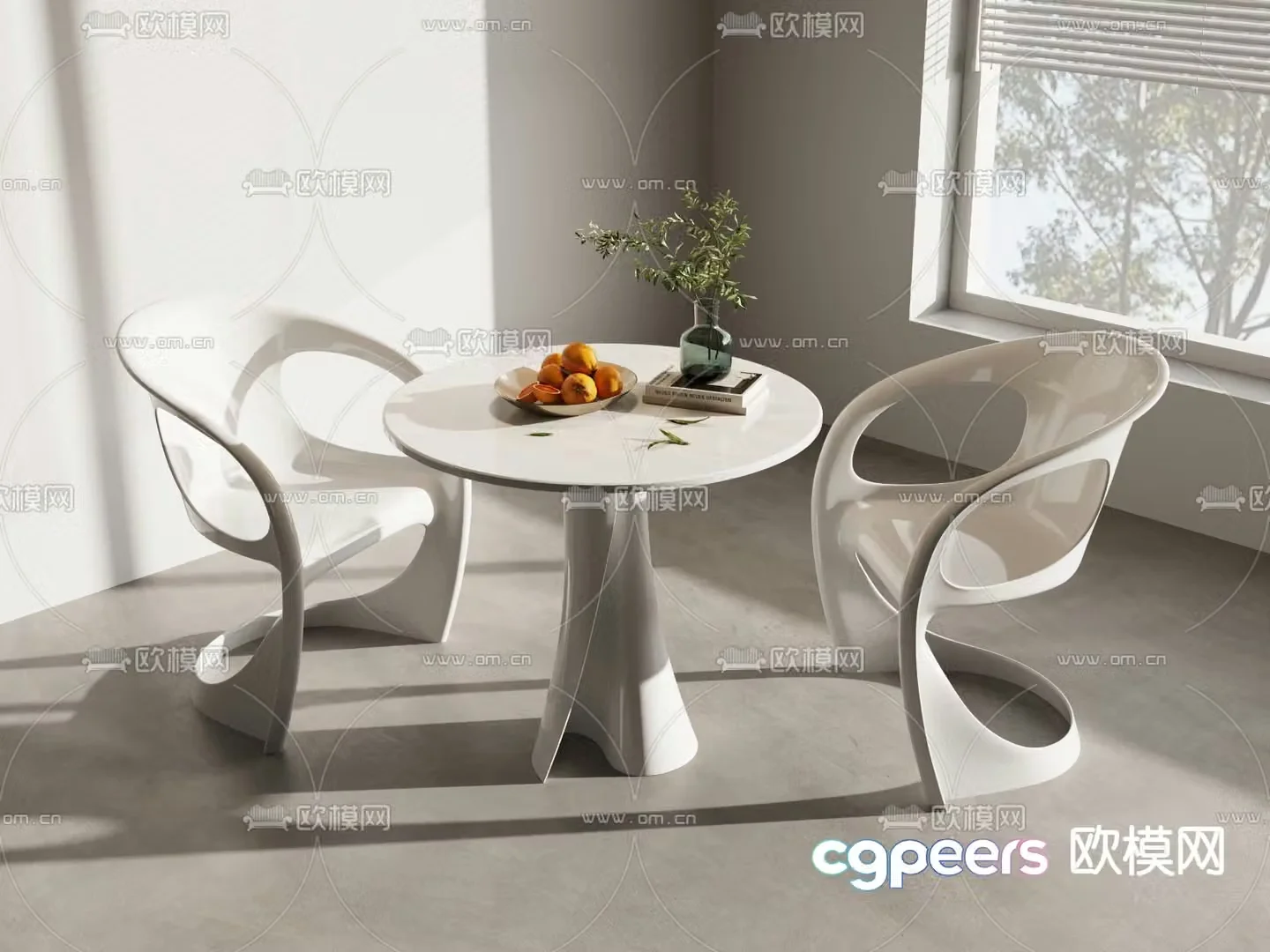 Leisure tables and chairs Negotiation tables and chairs 3d model