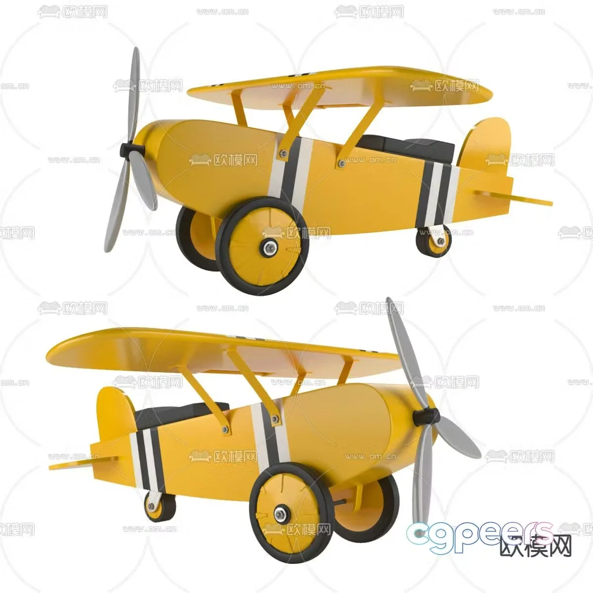 airplane toy 3d model