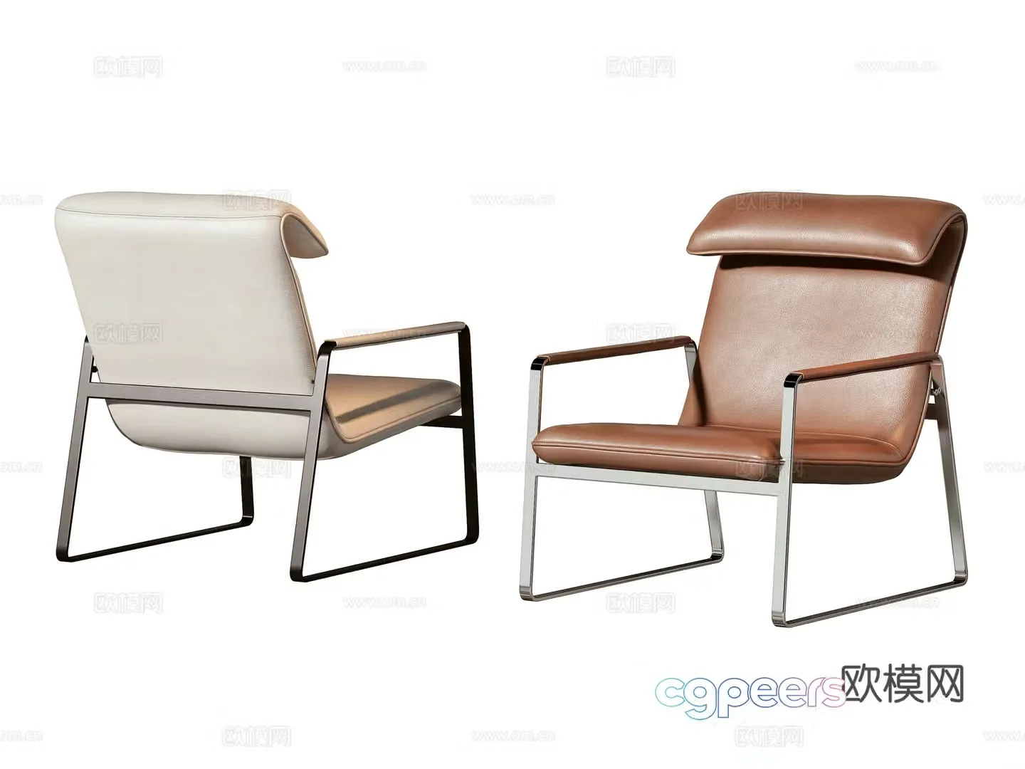 Modern leisure chair 3d model