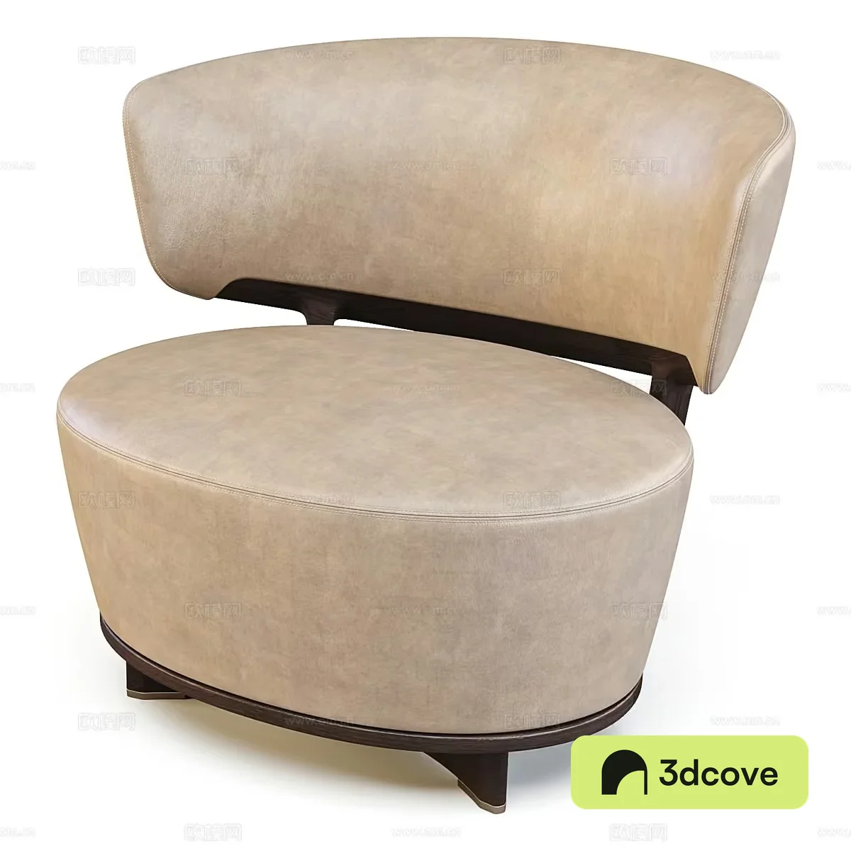 A Tan Leather Chair