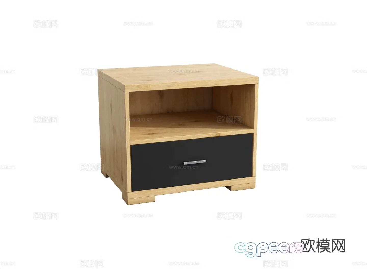 Nordic bedside table 3d model