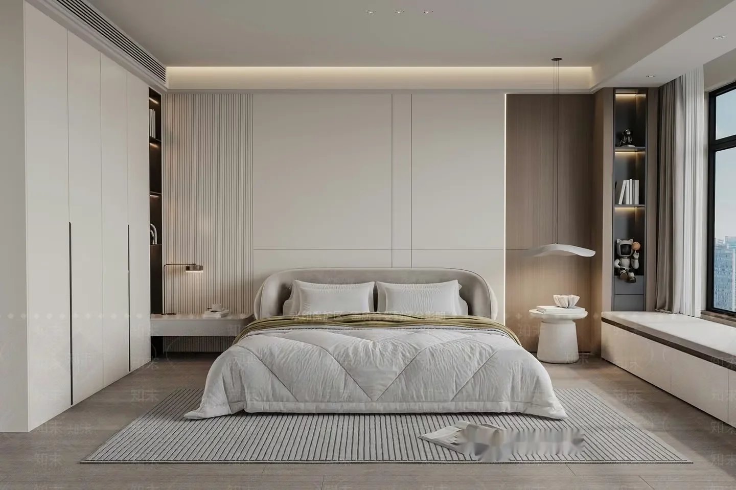 Cozy Modern Bedroom 3D Model – 14985 – VRAY Render