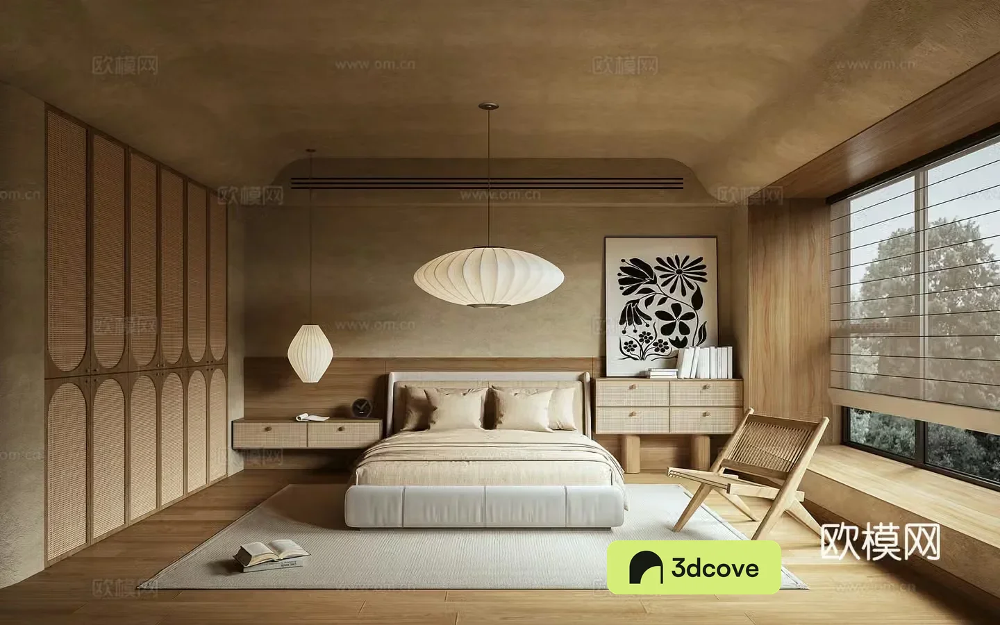 Wasabi bedroom 3d model