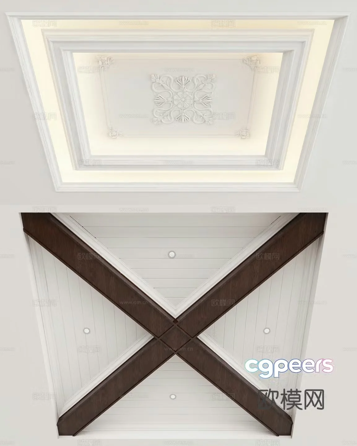 American ceiling 3D model