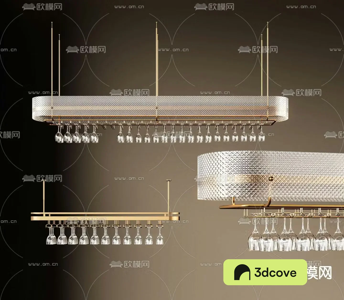 Light luxury wine rack wine glass hanger suspended wine rack