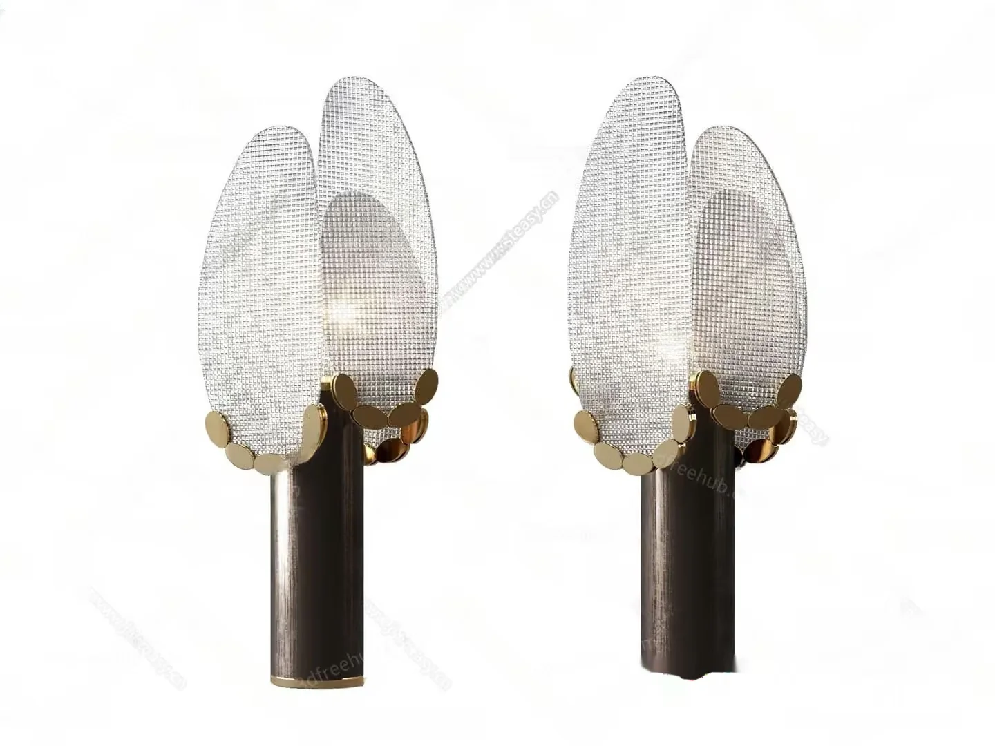 Gold Light Fixture 3D Model – 20802 – VRAY Render