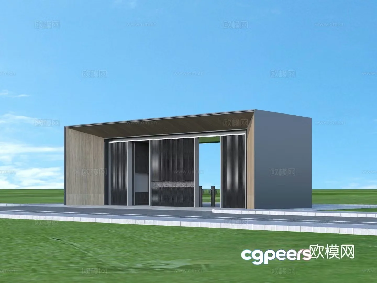 Door Entrance Gate Architecture 3D Model