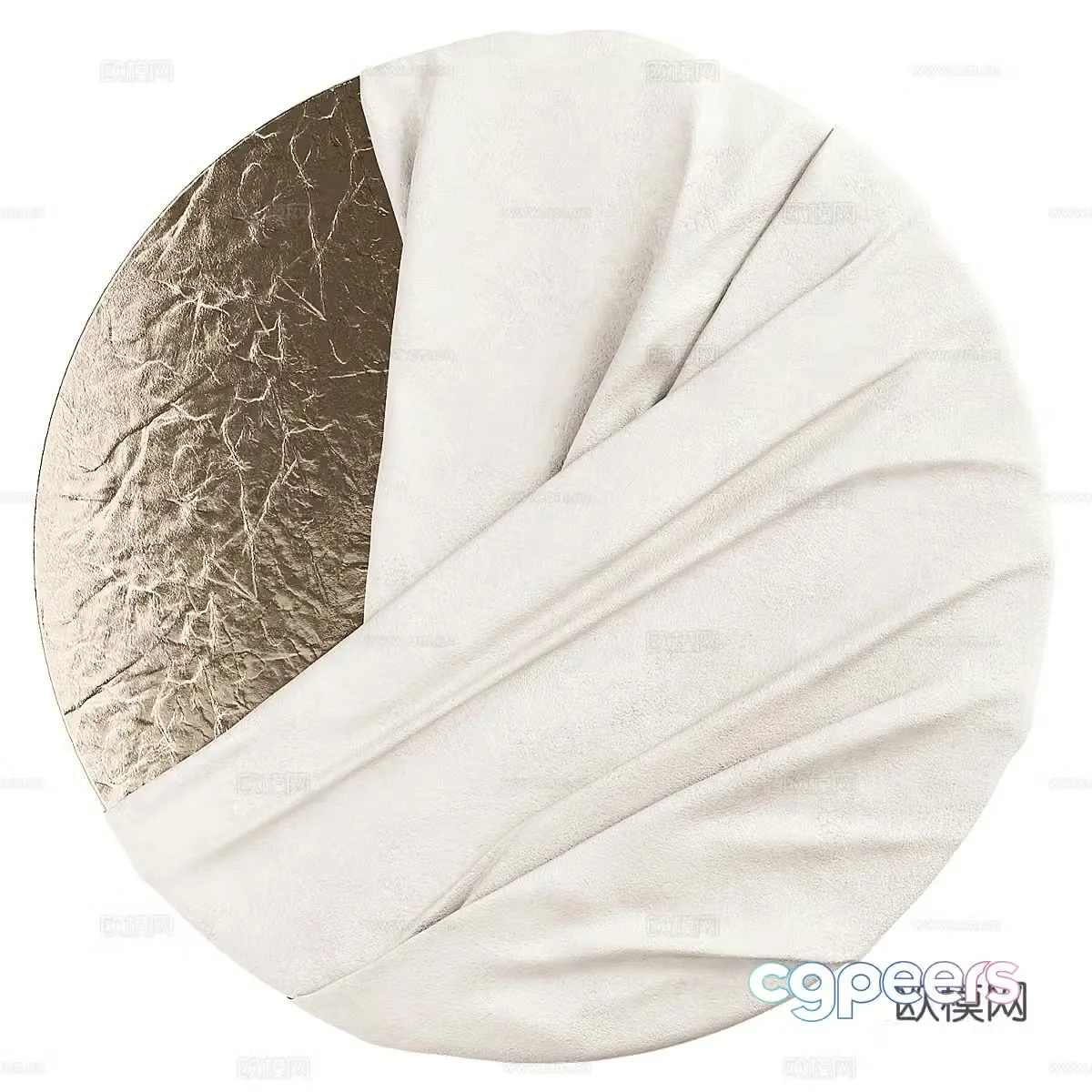 New Chinese style wall decoration round wall decoration pendant 3D model