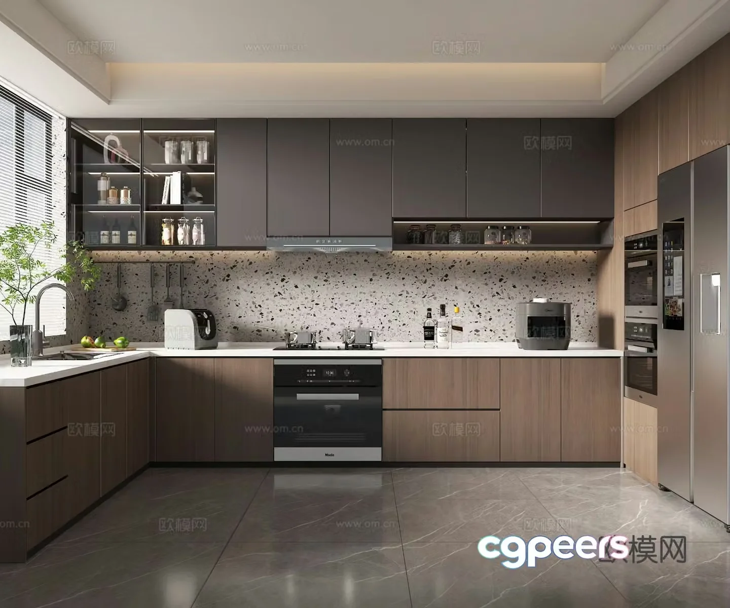 Modern kitchen 3d model