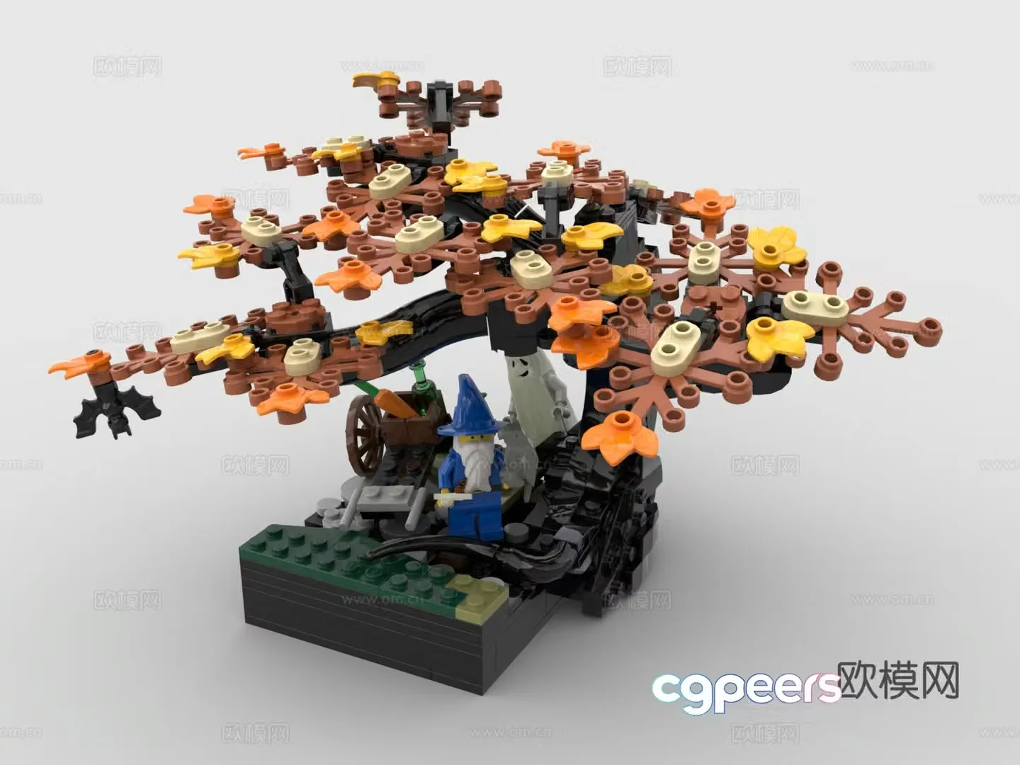 LEGO LEGO toys wizard tree building blocks 3d model