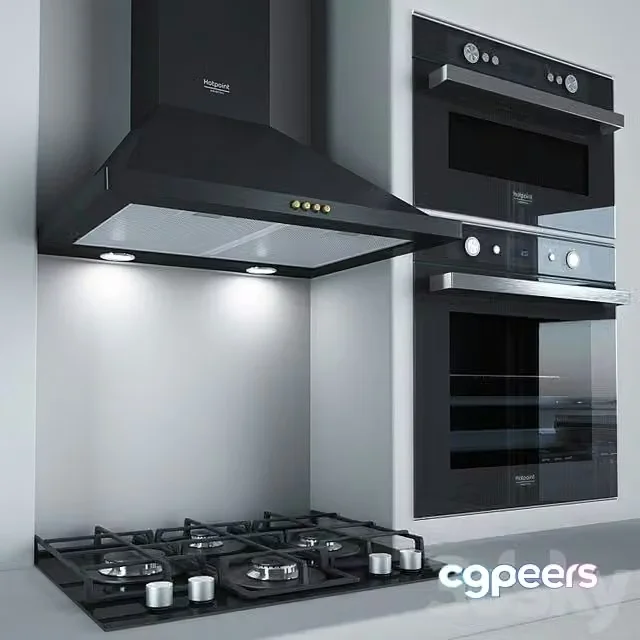 3ds Max Free – Kitchen appliances Ariston 2