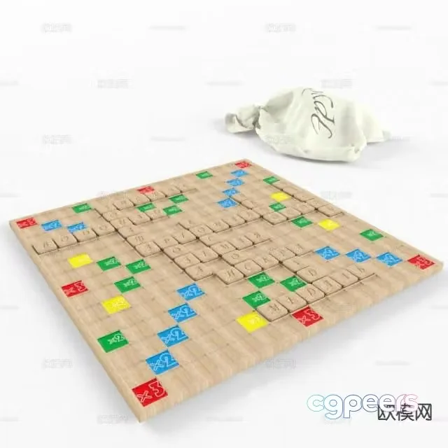 Children’s chessboard intelligence chessboard 3d model