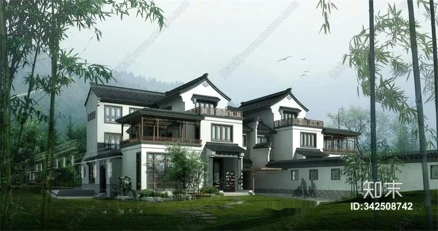 A Large House 3D Model – 21186 – VRAY Render