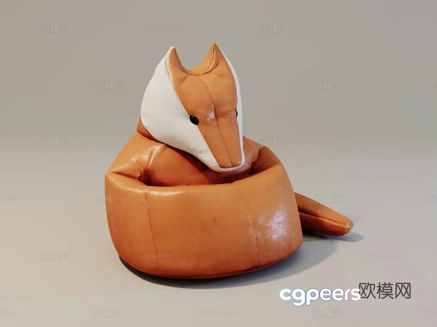 Animal cortical sofa 3d model