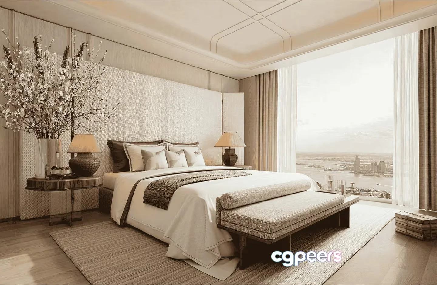Cozy Bedroom 3D Model – 16508 – VRAY Render