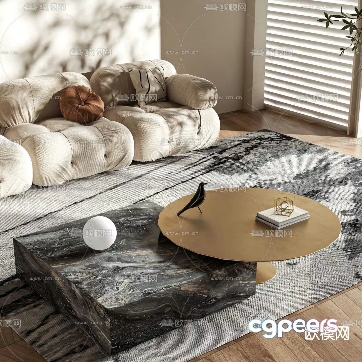 3D model of mother-in-law coffee table
