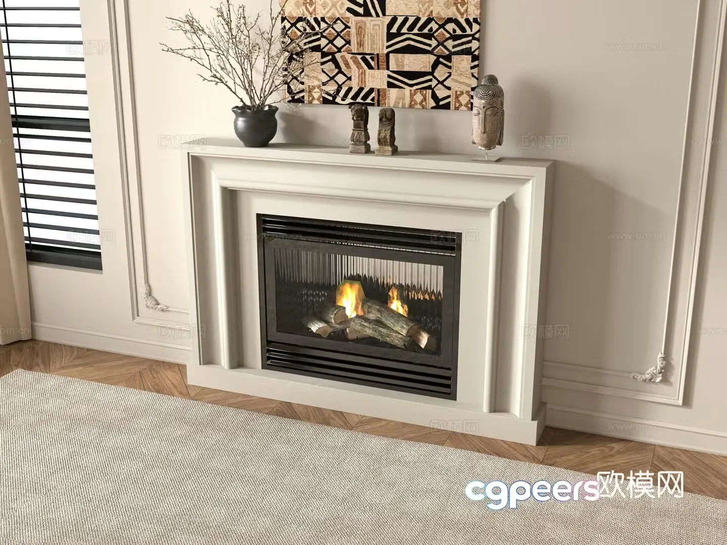 French fireplace 3d model