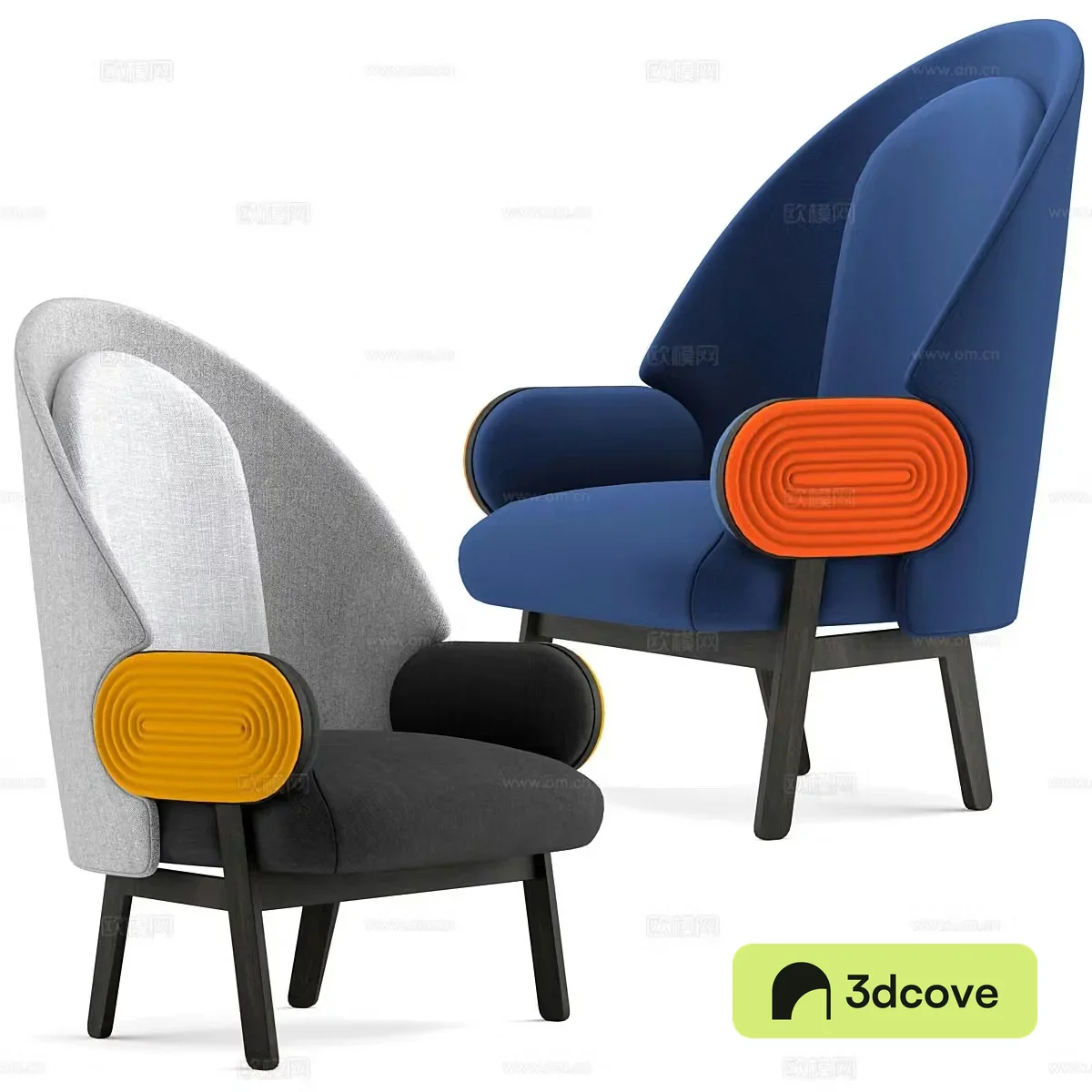 Fabric leisure chair Fabric single chair Art casual chair Art single chair Fabric backrest chair Fabric