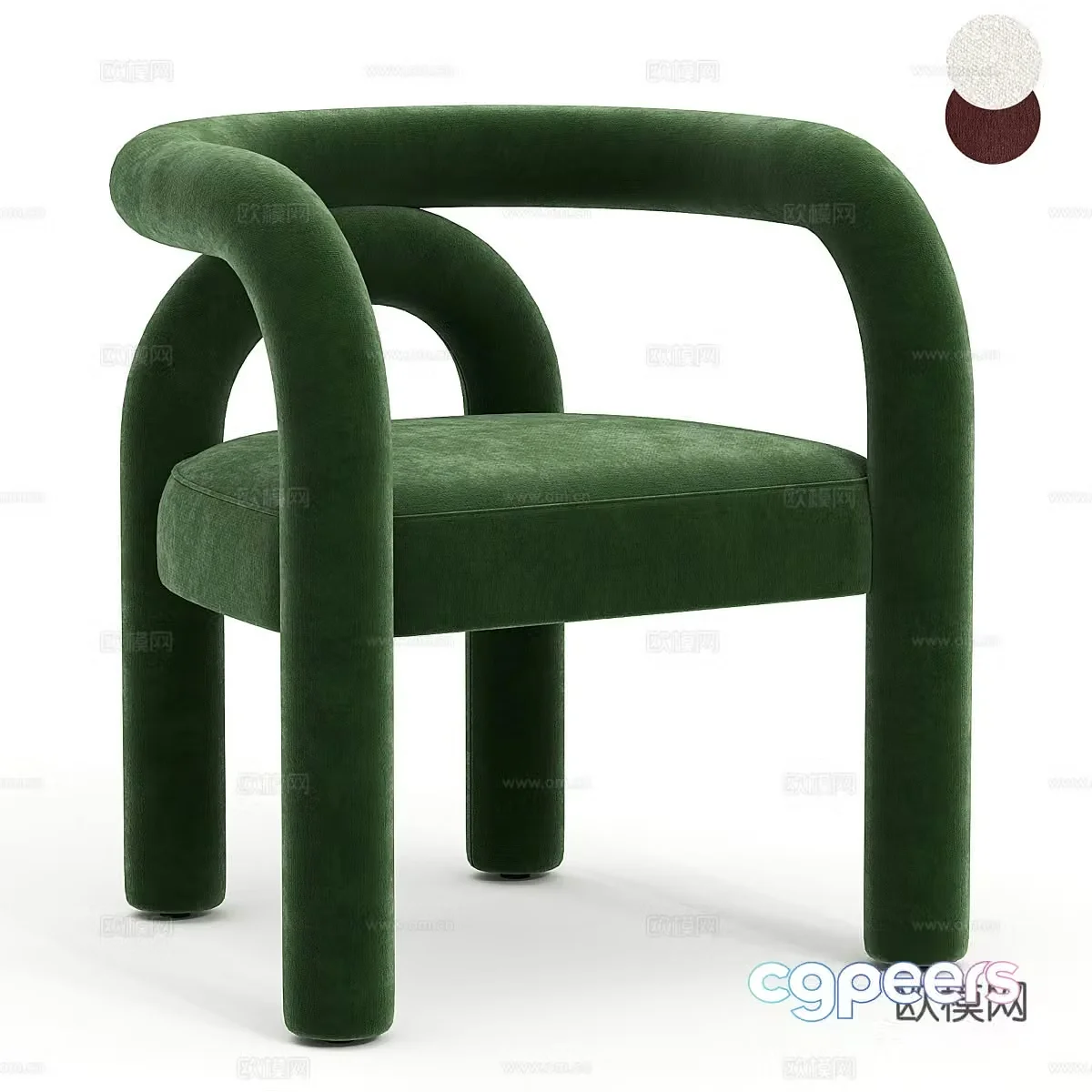Modern lounge chair armchair 3d model