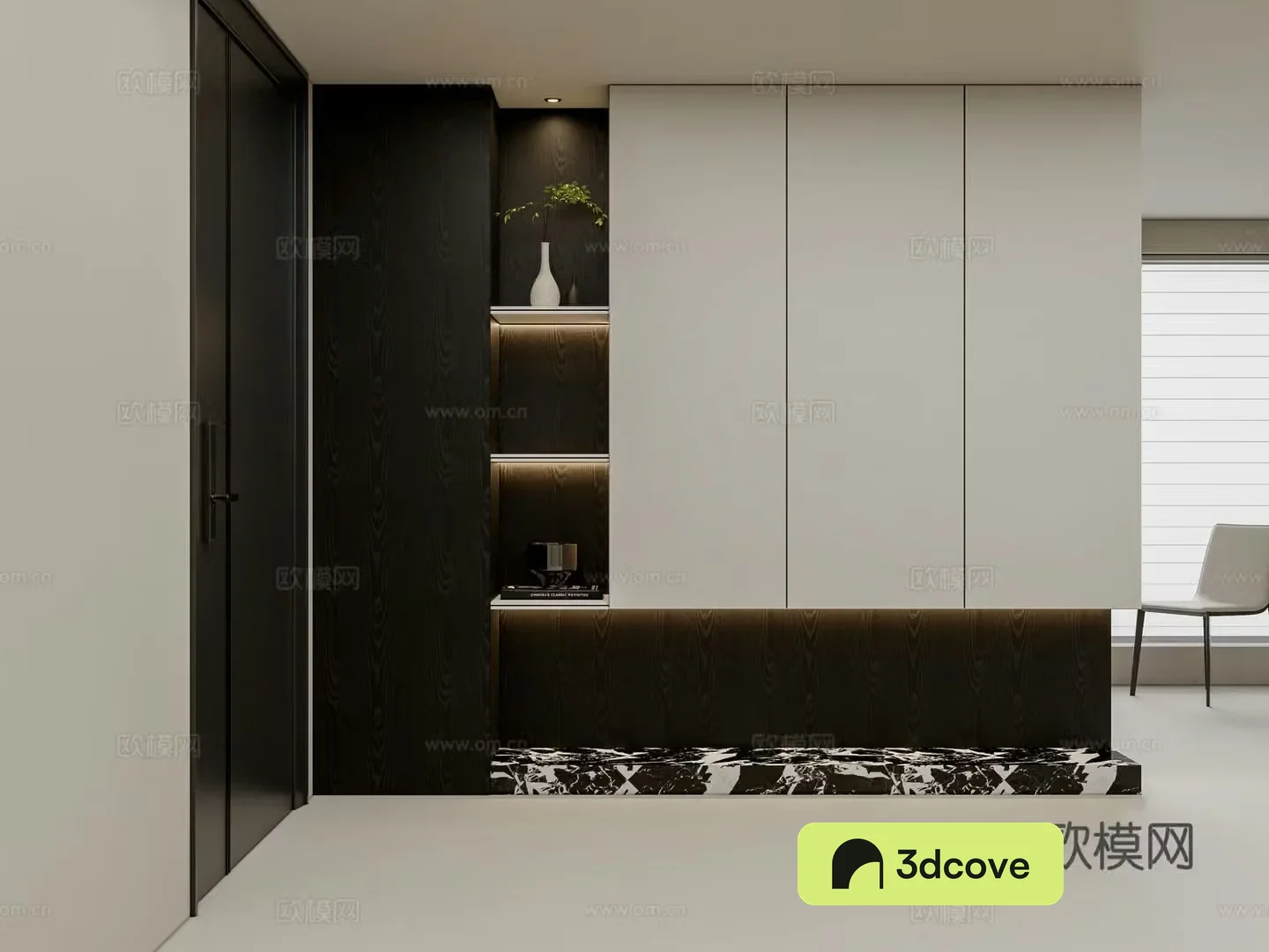Modern entrance