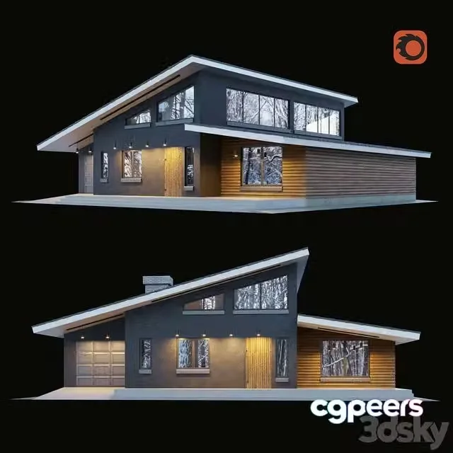 3ds Max Free – Modern cottage