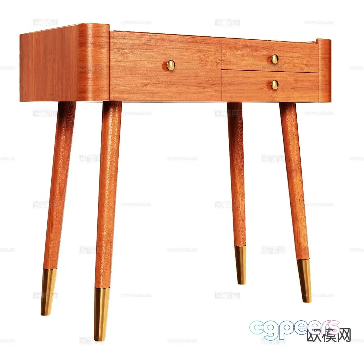Nordic desk writing desk 3d model