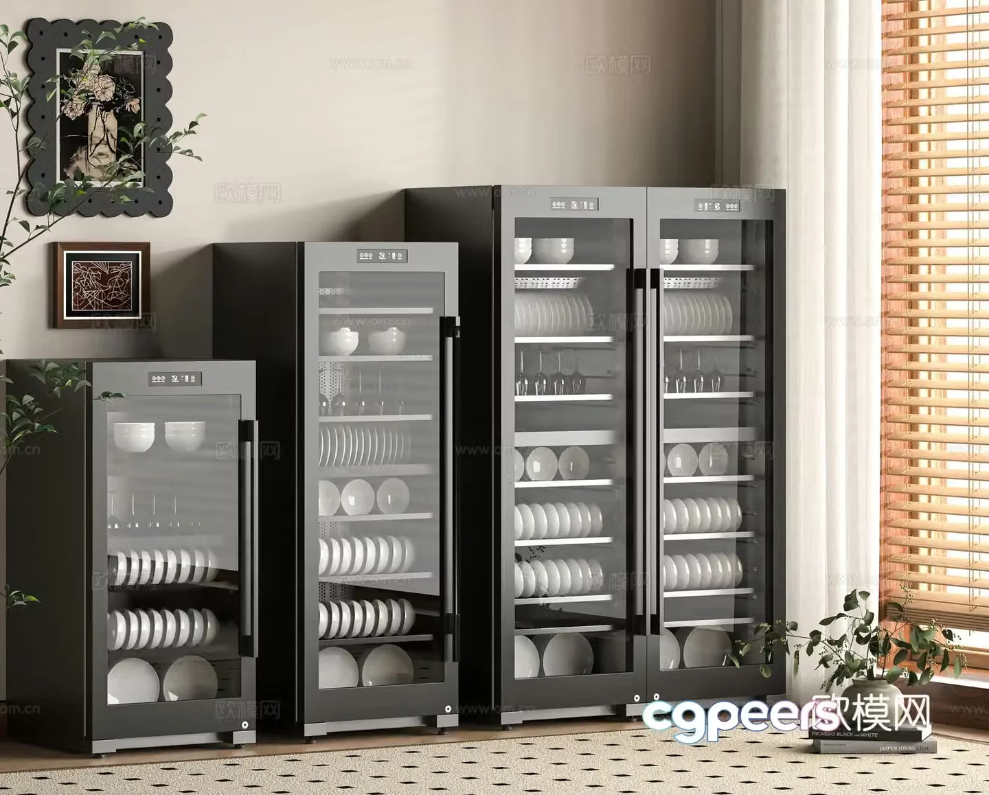 Modern disinfection cabinet 3d model