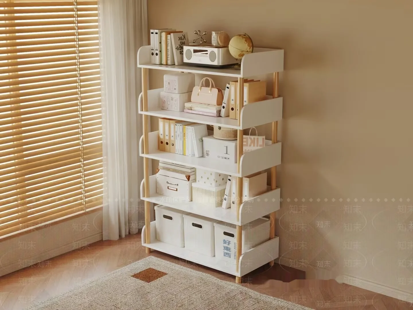 White Shelving Unit 3D Model – 7865 – VRAY Render