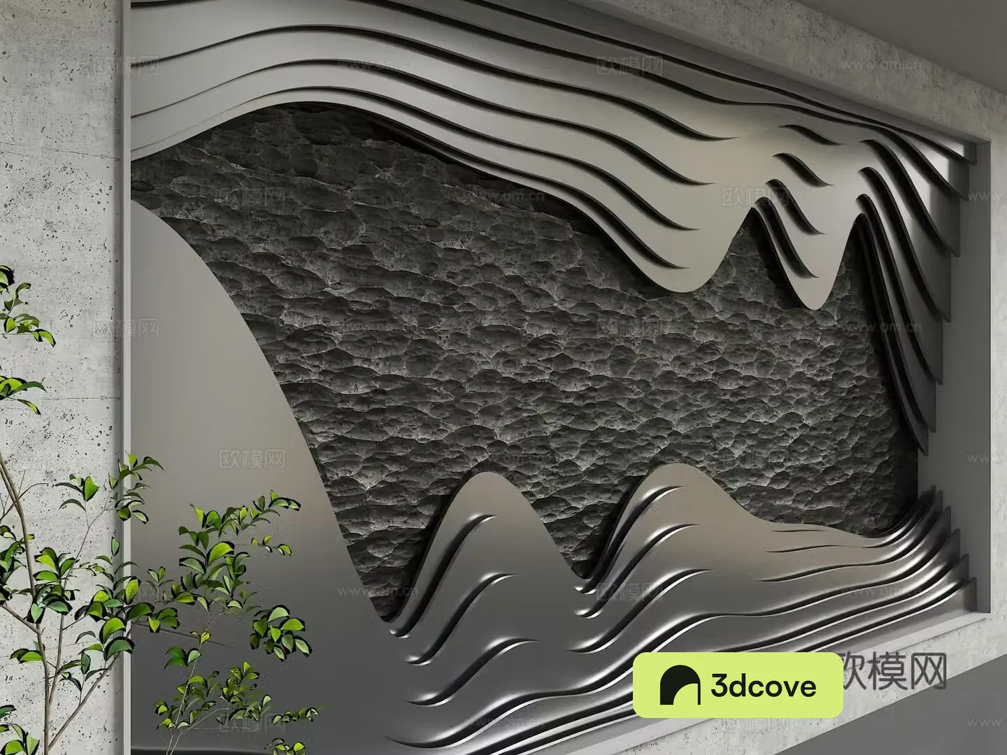 Modern background wall