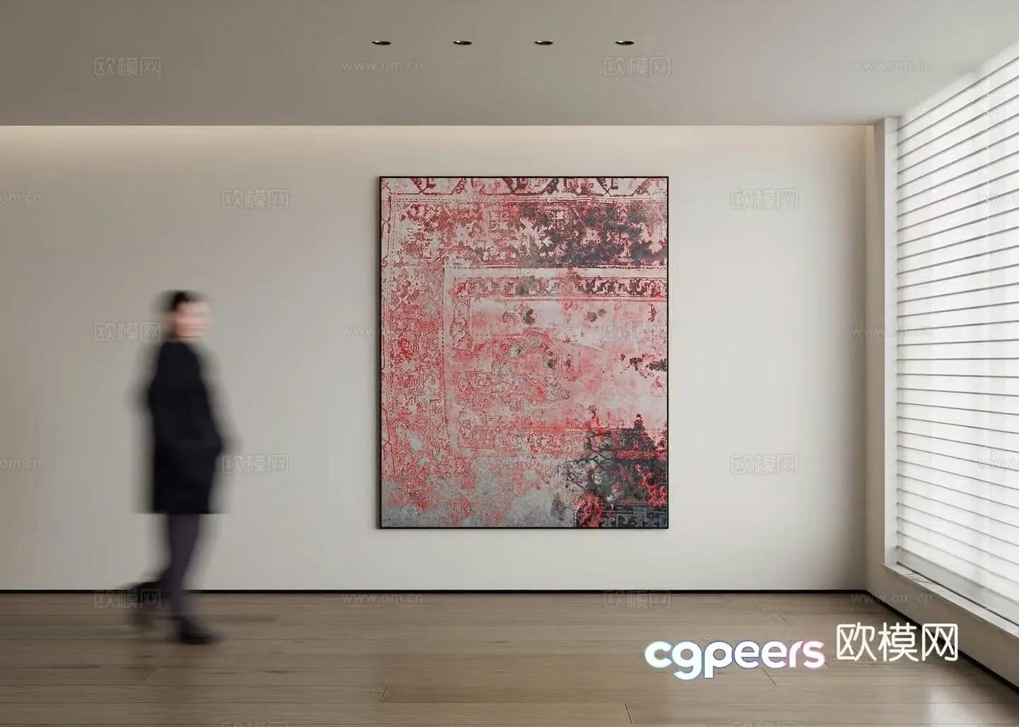 Modern decorative painting 3d model
