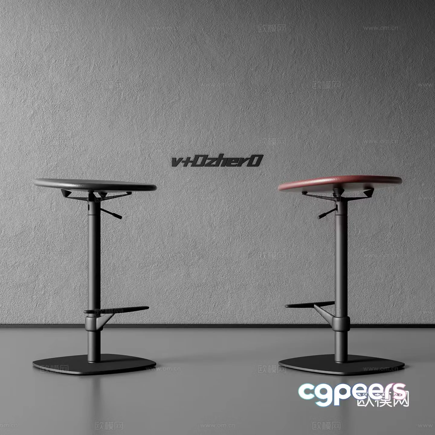Modern bar chair 3d model