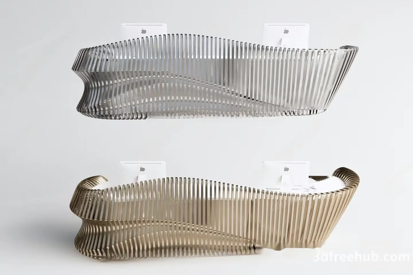 Metal Wall Shelves 3D Model – 580 – VRAY Render