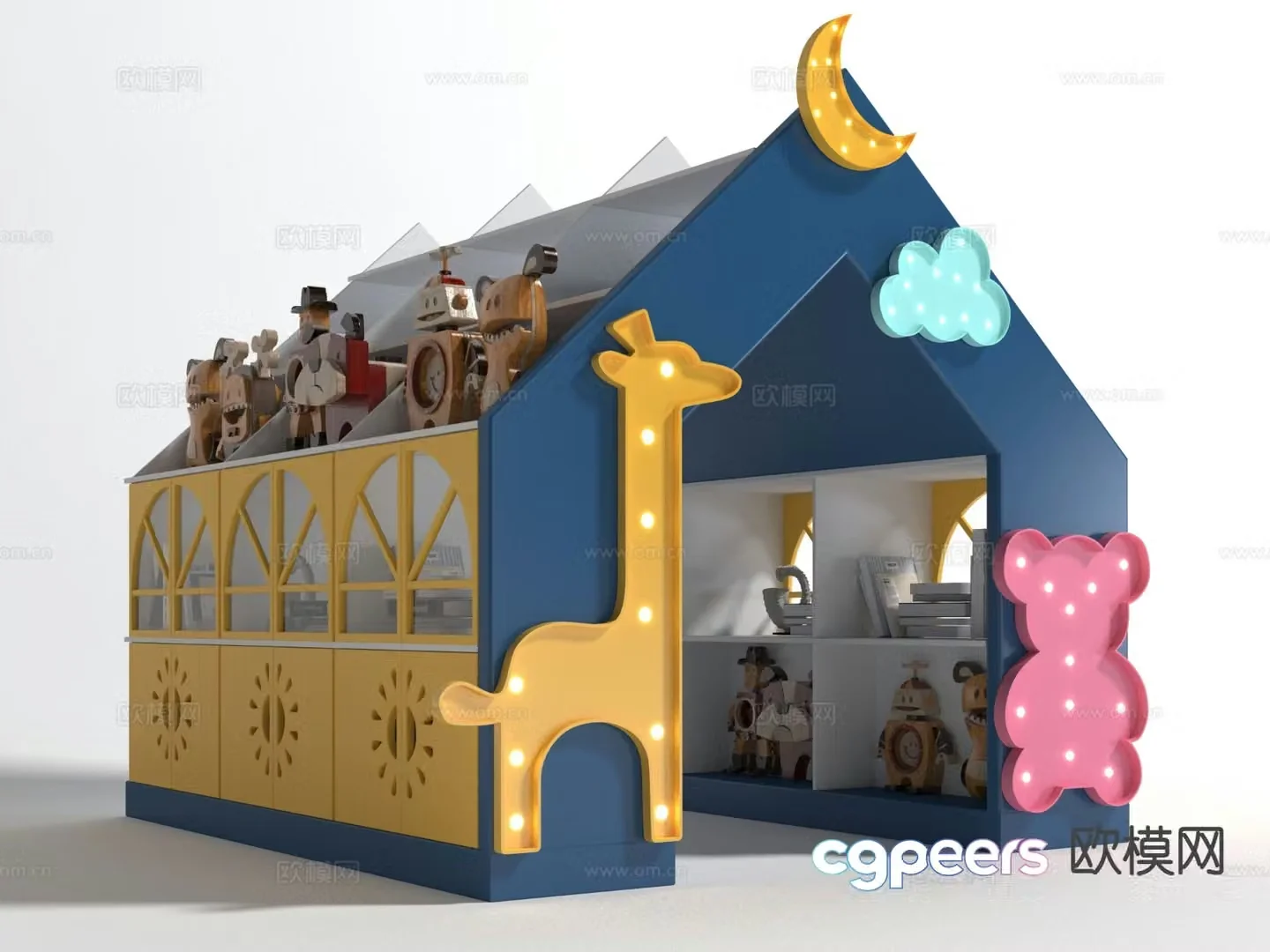 Children’s cabinet toy cabinet storage cabinet 3d model