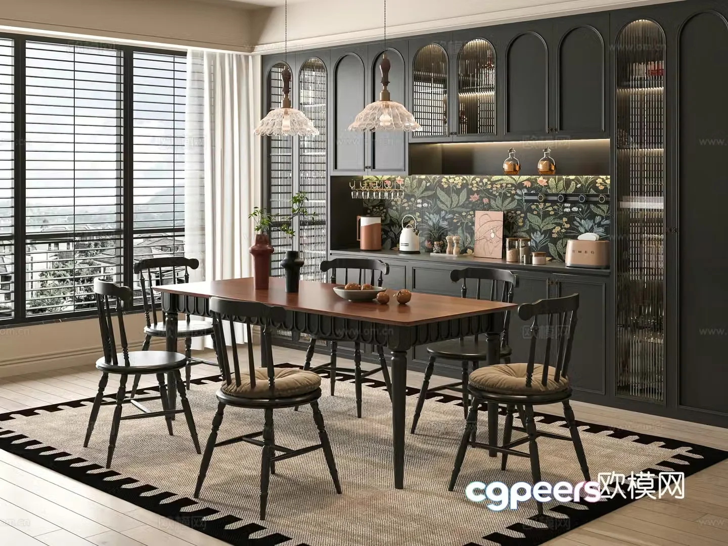 French restaurant 3d model