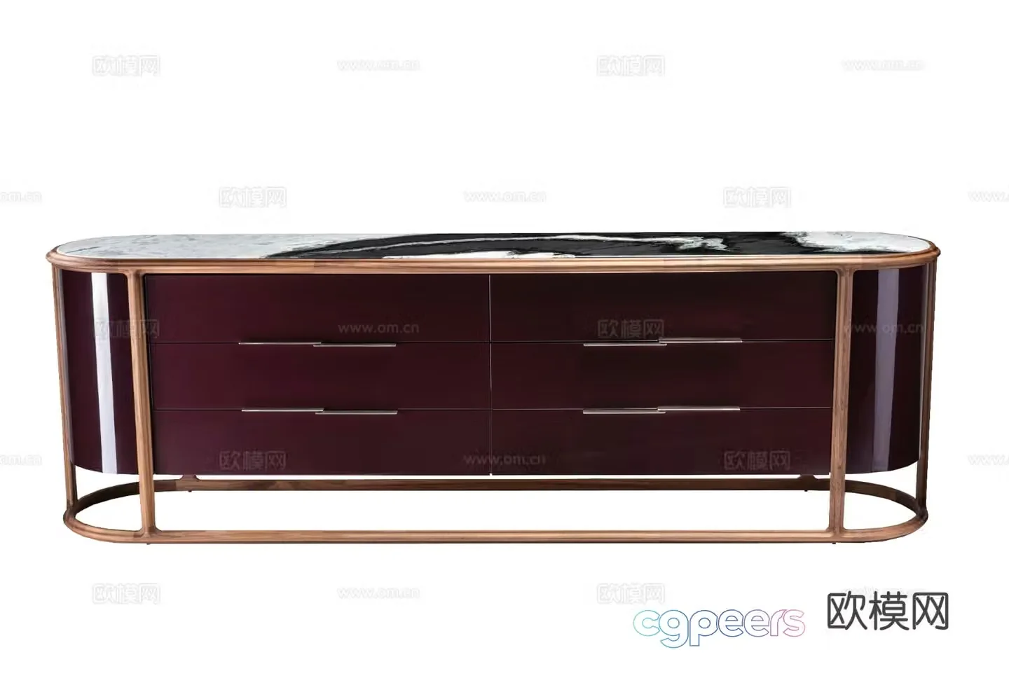 Visionnaire KINGS CROSS side cabinet 3d model