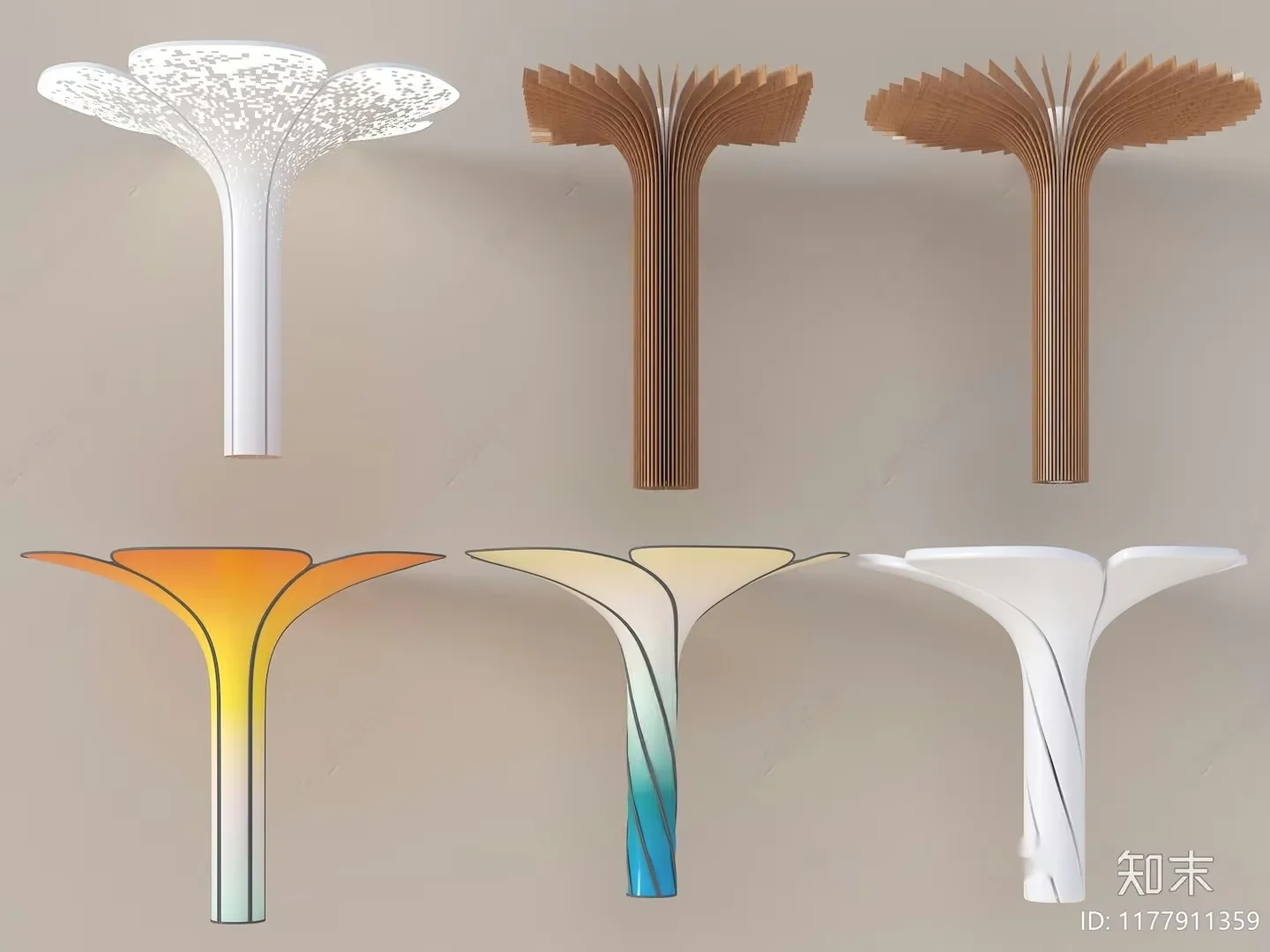 Modern Abstract Art 3D Model – 6123 – VRAY Render