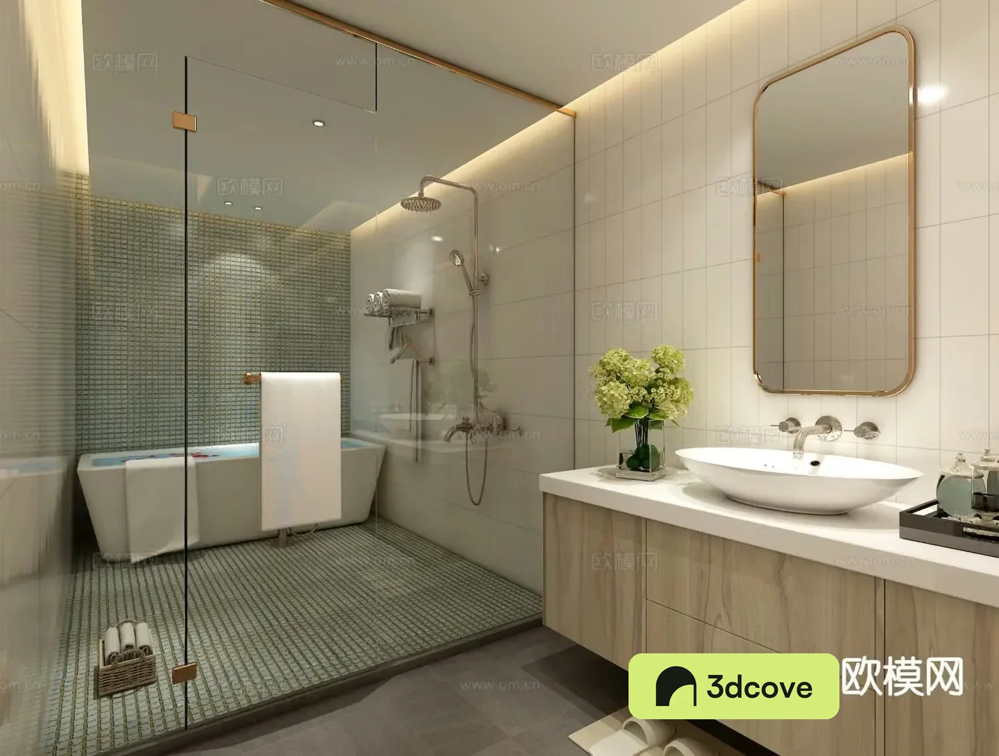 Modern bathroom toilet