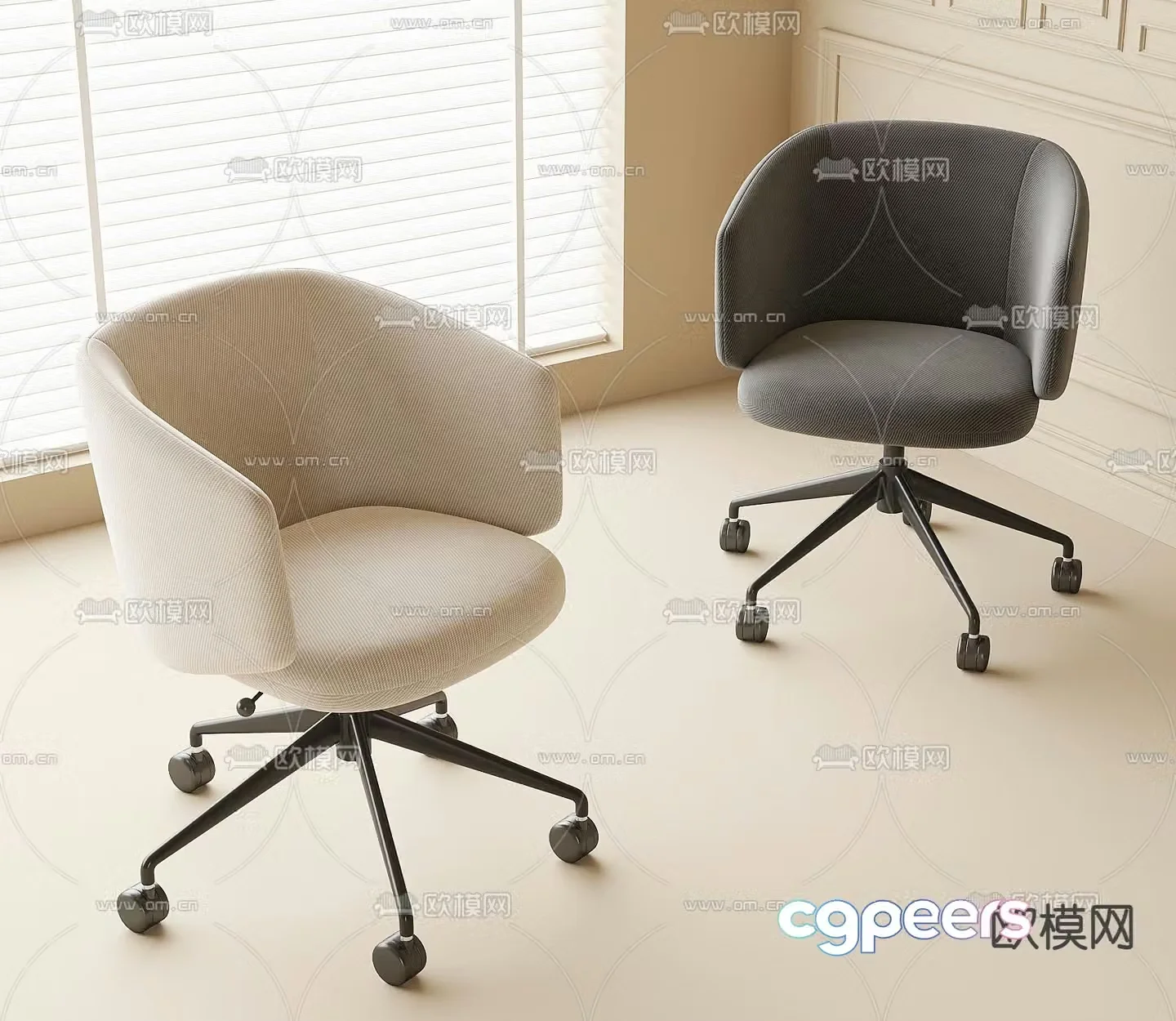 Modern office chair 3d model